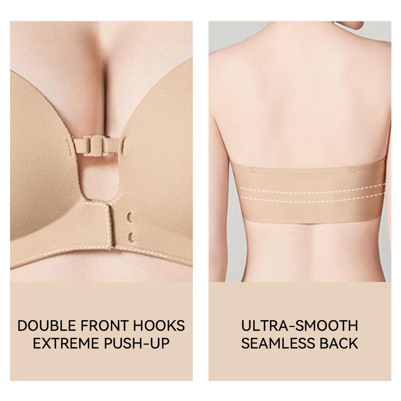 Womens Strapless Front Closure Bra