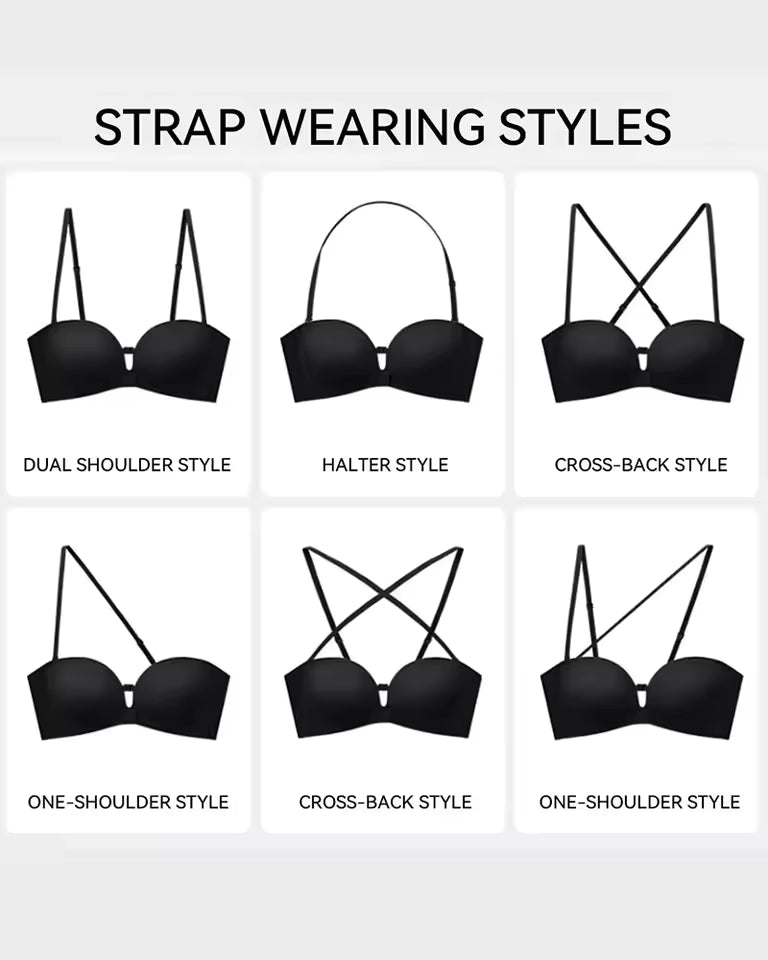 Womens Strapless Front Closure Bra