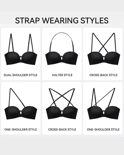 Womens Strapless Front Closure Bra