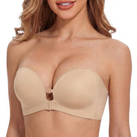 Womens Strapless Front Closure Bra